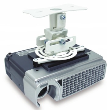 Atdec TH-WH-PJ-FM Flush to Ceiling Projector Mount for Displays up to 33-Pound, White