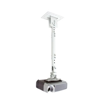 Atdec TH-WH-PJ-CM Height Adjustable Ceiling Projector Mount for Displays up to 33-Pound, White