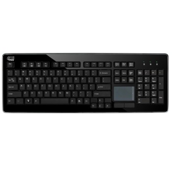 Adesso AKB-440UB SlimTouch Desktop Keyboard with Integrated Touchpad and Multimedia Hotkeys