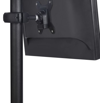 Atdec SD-DP-420 Spacedec Donut Pole Mount with Quick Release Mechanism and 75x75/100x100mm VESA Support, 16.5-Inch, Black