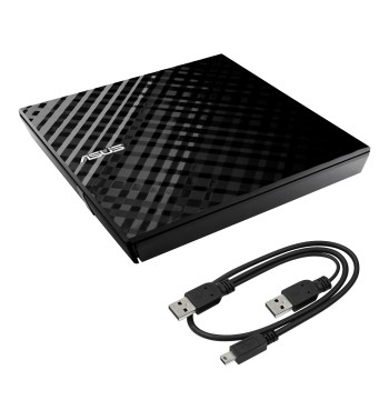 Asus 8X External Slim DVD+/-RW Drive SDRW-08D2S-U - Retail (Black)