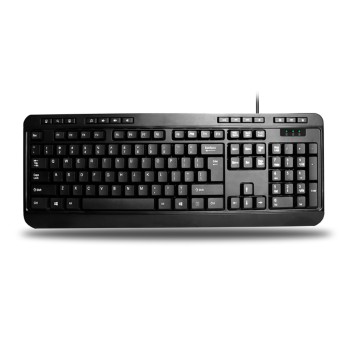Adesso AKB-132UB - Multimedia Desktop 104-Key USB Keyboard for Windows One-Touch Controls,Black