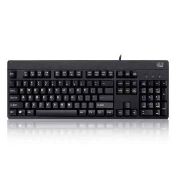 Adesso Easy Touch 630Ub, Wired Waterproof Keyboard (AKB-630UB), Black