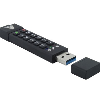 Apricorn 32GB Aegis Secure Key 3Z 256-bit AES XTS Hardware Encrypted FIPS 140-2 Level 3 Validated Secure USB 3.0 Flash Drive (ASK3Z-32GB),Black