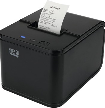 Adesso NuPrint 210 Thermal Receipt Printer, 2" (58mm) Width, 120mm/s High-Speed, Compatible with Windows and Linux, Supports 1D Barcodes, USB Interface, Cash Drawer Connectivity