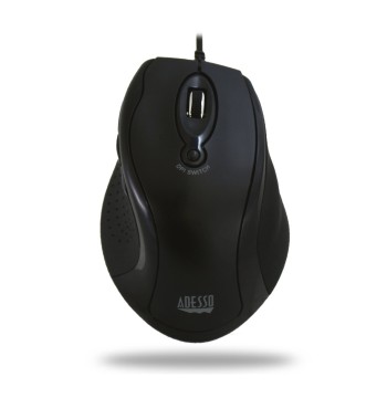 Adesso iMouse G2 - USB Ergonomic Optical Mouse Adjustable DPI Internet Navigational B, Black