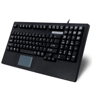 Adesso AKB-425UB - Easytouch Rackmount USB Touchpad Keyboard, Black