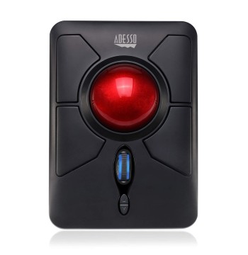 ADESSO iMouse T50 Wireless Ergonomic Finger Trackball Mouse with Nano USB Receiver, Programmable 7 Button Design, and 5 Level DPI Switch, for Left and Right Hand