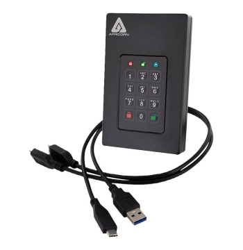Apricorn 1TB Aegis Fortress L3 - FIPS Validated, SSD USB 3.0 Hardware Encrypted Portable Drive