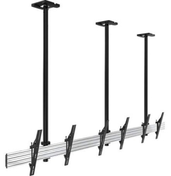 Atdec Ceiling Mount for Flat Panel Display - 55 Screen Support - 330 lb Load Capacity - Silver, Bl