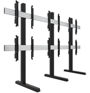 Atdec 3 x 2 freestanding Floor Mount (118.1 Rails, 70.87 Posts) - 660 lb Load Capacity - Floor, F