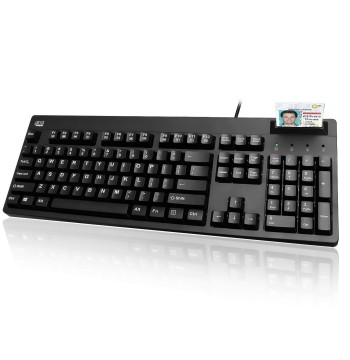 Adesso EasyTouch 630SB-TAA Smart Card Reader Keyboard with Large Print Keys
