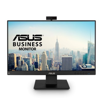 ASUS BE24EQK 24” Business Monitor with 1080P Full HD IPS, Eye Care, DisplayPort HDMI, Frameless, Built-in Adjustable 2MP Webcam, Mic Array, Stereo Speaker, Video Conference,Black