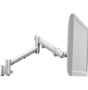 Atdec Full Motion Dynamic Monitor arm Wall Mount - Flat and Curved up to 32in - VESA 75x75, 100x100 - Quick Display Release - Adjustable Monitor Height, tilt, pan - Visual Spring Tension Gauge