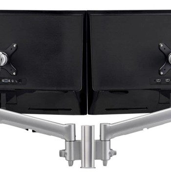 Atdec Black Dual Monitor Mount