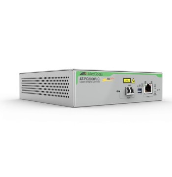 Allied Telesis PoE+ to Fiber Switching Media Converter