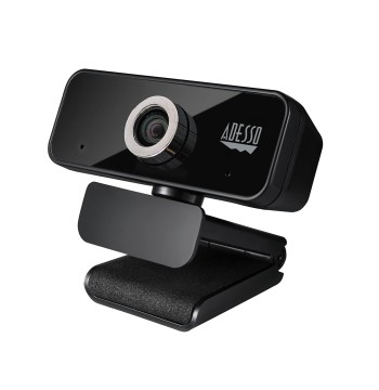 Adesso CyberTrack 6S Webcam - 8 Megapixel - 30 fps - USB 2.0 - TAA Compliant - 3840 x 2160 Video - CMOS Sensor - Manual Focus - Widescreen - Microphone - Computer, Notebook, Smart TV