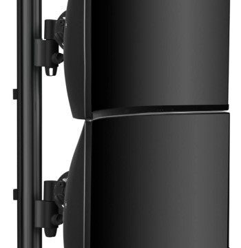 Atdec AWMS-2-LTH75-H-B Dual Stack Heavy Monitor Desk Mount - Flat and Curved up to 49in - VESA 75x75, 100x100 - Tool-Free Adjustable Monitor Height, tilt, pan - Quick Display Release, Black