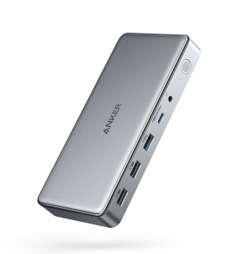Anker Docking Station (DL6350), 10-Port Triple Display with Displaylink, Docking Station with Dual HDMI and DisplayPort for Windows Laptops, MacBook Air/Pro and More