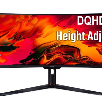 Acer EI491CUR Sbmiipphx 49" 1800R 32:9 Curved DQHD (5120 x 1440) Zero-Frame Gaming Monitor | AMD FreeSync Premium | Up to 120Hz | 4ms | 94% DCI-P3 | 2 x Display Port v1.4, 2 x HDMI 2.0 & 1 x Audio Out