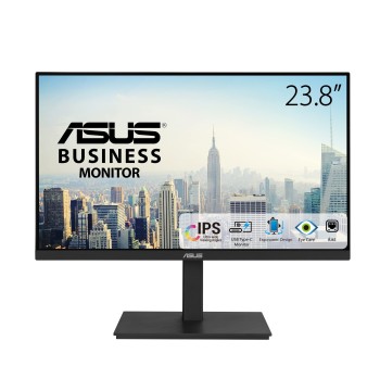 ASUS 23.8” 1080P Docking Monitor (VA24ECPSN) - Full HD, IPS, 75Hz, Adaptive-Sync, Speakers, Eye Care, Low Blue Light, Flicker Free, USB-C, RJ45, HDMI, Frameless, Height Adjustment, VESA Wall Mountable