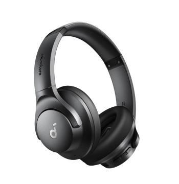 Soundcore by Anker Q20i Hybrid Active Noise Cancelling Headphones, Wireless Over-Ear Bluetooth, 40H Long ANC Playtime, Hi-Res Audio, Big Bass, Customize via an App, Transparency Mode (Black)