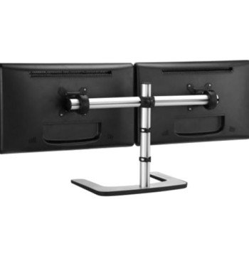 Atdec Dual/Single Monitor Desk Mount - FREESTANDING Base - Loads UP to 26.5LB FL