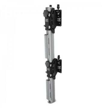 Atdec FREESTANDING Heavy Duty Dual Vertical Monitor Mount for Two Super ULTRAWIDE DISP