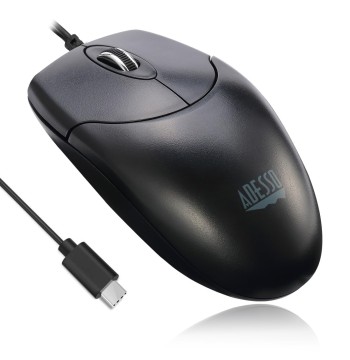 Adesso iMouse M6C-TAA USB Type-C Desktop Full Size Mouse TAA Certified