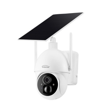 GYRATION 360 Degree Smart WiFi Wireless PTZ Dome Security Camera with Solar Panel