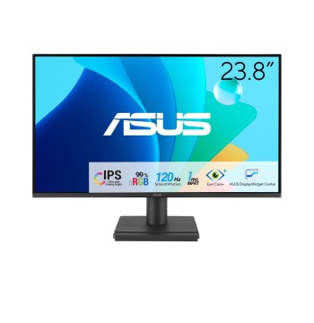 ASUS 24” (23.8-inch viewable) 1080P VA249HG Eye Care Monitor – IPS, Full HD, 99% sRGB, Frameless, 120Hz, Adaptive-Sync, 1ms, HDMI, VGA, Low Blue Light, Flicker Free, Wall Mountable, 3 yr Warranty
