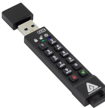 Apricorn 512GB Aegis Secure Key 3 NX 256-Bit Encrypted FIPS 140-2 Level 3 Validated Secure USB 3.0 Flash Drive (ASK3-NX-512GB)