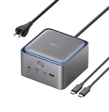 Anker Prime TB5 Docking Station, 14-in-1 Thunderbolt 5 Dock with 120Gbps Max Transfer, Thunderbolt Dock with 140W Max Charging, Cooling System, Up to 8K, Dual Display for TBT 5/4 Laptops