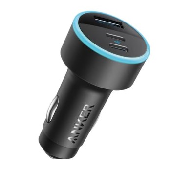 67W Black Car Charger by Anker