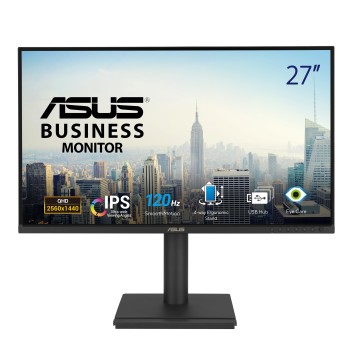 ASUS 27" 1440P Business Monitor (BE27AQG) - QHD (2560x1440), IPS, 120Hz, Ergonomic Design, Speakers, Height Adjustable, Power Sync, Eye Care, VESA Wall Mountable, 3 yr Warranty TAA Compliant