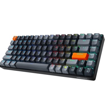 Adesso EasyTouch 1000 Wired/Wireless/Bluetooth Multi-OS Illuminated Mechanical VIA Mini Keyboard with Copilot Ai Hotkey