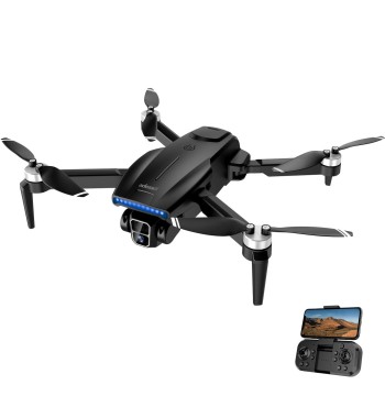 Adesso CyberDrone X2 Remote Controlled Drone with 1080P Camera Lightweight Portable 80 Meter Range Dual App and Remote Control with Camera Gimbal and 3D Flip Function