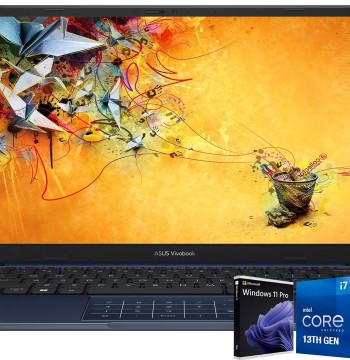 ASUS 2025 14'' FHD 1920 x 1080 Display VivoBook Thin Laptop, 13th Intel-10 Core i7-1355U, WiFi,Intel UHD Graphics, Webcam, Bluetooth, Windows 11 Home, W/ 128GB Portable SSD, Blue(64GB | 8TB SSD)