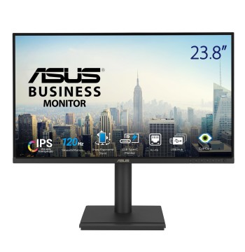 ASUS 24” USB-C Docking Monitor (BE249CGN) - IPS, 120Hz, Frameless, RJ45, Speakers, Height Adjustable, Ergonomic, Daisy-Chain, Power Sync, Eye Care, VESA Wall Mountable, 3 yr Warranty