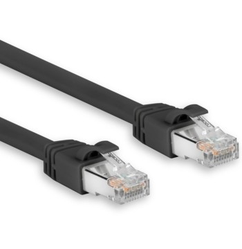 Rocstor Y10C627-BK 50ft Cat6a Ethernet Cable-snagless-black