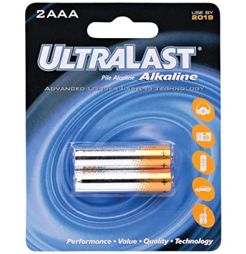 ULTRALAST(R) 12 Pack CARDED AAA Size ALAKALINE Batteries