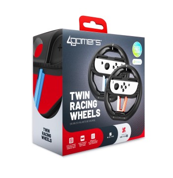 Switch 2 Accessory:  Racing Wheel - 4Gamers Twin Racing Wheels