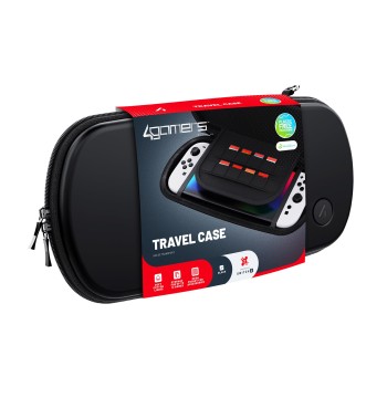 Switch 2 Accessory:  Case - 4Gamers Travel Case for Nintendo Switch, OLED, Lite, and Switch 2