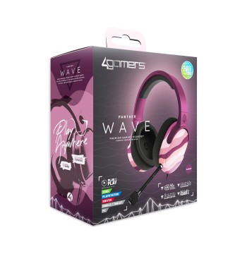PC Accessory:  Wired Headset - 4Gamers C6-100 GLITCH - Teal:  Compatible with PC, Switch, PS5, Xbox X|S