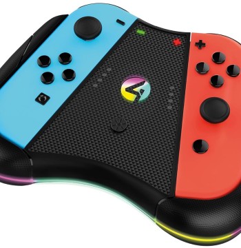 Switch Accessory:  Power - 4Gamers Light Up Switch Joy - Con Play & Charge Controller Grip