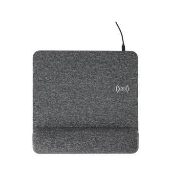 Allsop 32304 PowerTrack Plush Wireless Charging Mouse Pad - Charcoal