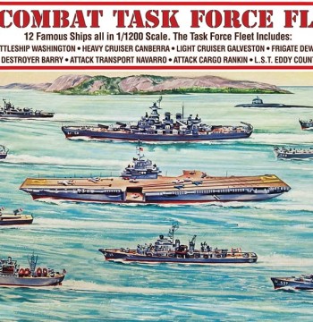 Atlantis - 1:1200 Scale Model Kit - US Combat Task Force Fleet 12 Ships