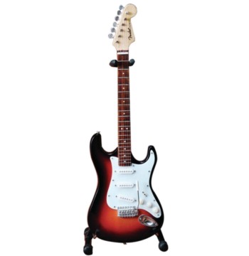 Axe Heaven Fender Stratocaster Classic Sunburst Finish Miniature Guitar FS-001