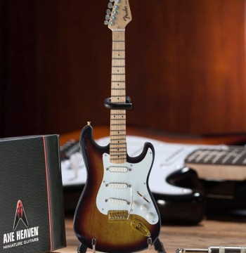 Axe Heaven Fender Stratocaster 60th Anniversary Sunburst Mini Guitar Replica Collectible FS-022