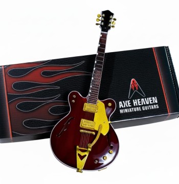 Axe Heaven George Harrison Gretsch Country Gentleman Rosewood Hollow Body Mini Guitar Replica Collectible GH-150